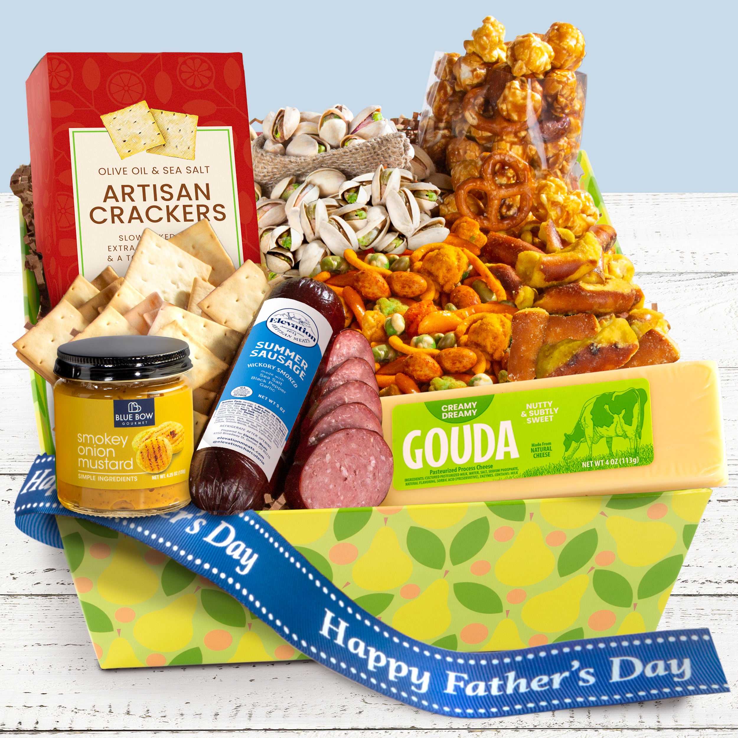Father's Day Snack Sensation Meat, Cheese & Snack Variety Gift Box