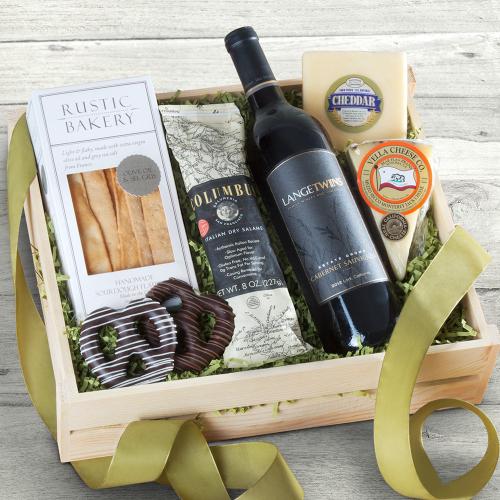FG200X, Epicurean Wine, Meat and Cheese Gift Crate