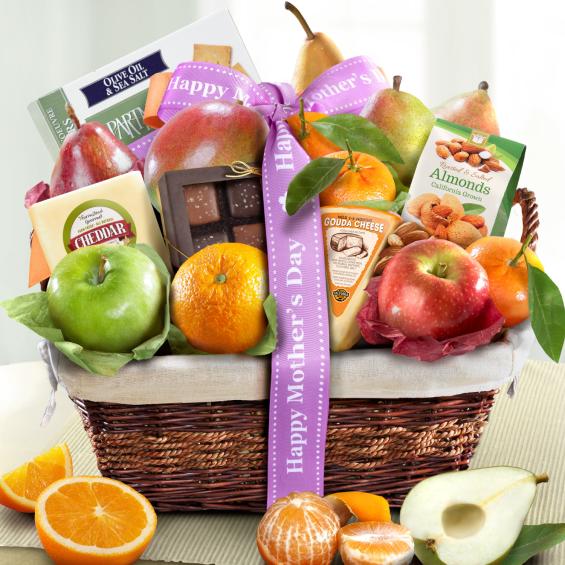 mothers day deluxe fruit basket