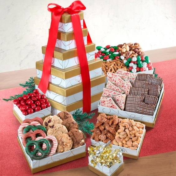 ATC0301, Chocolate, Savory and Sweet Holiday to Share Tower