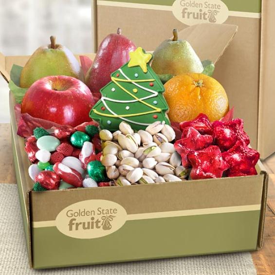 christmas goodies and fruit holiday gift box ab1019 a christmas goodies and fruit holiday gift box ab1019 a
