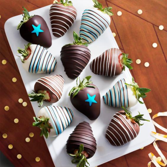 Graduation Celebration Chocolate Covered Strawberries 12 Berries
