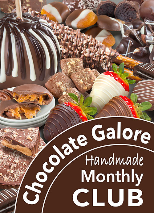 A monthly delivery of our Chocolate Galore Monthly Club