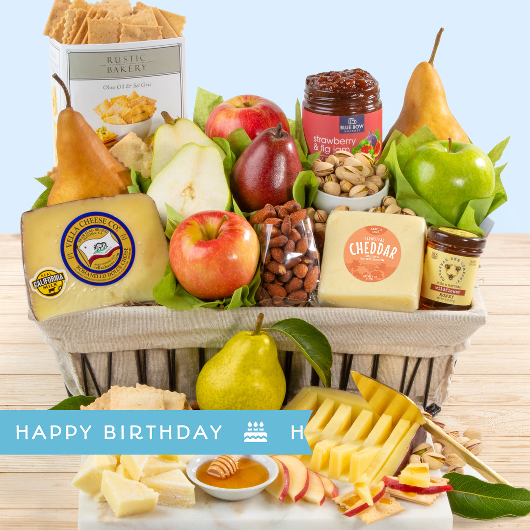 Happy Birthday California Farmstead Fruit Gift Basket