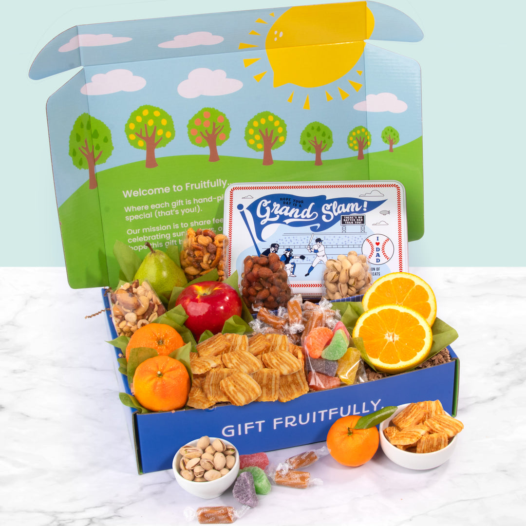 Father's Day Fruit and Snacks Gift Basket