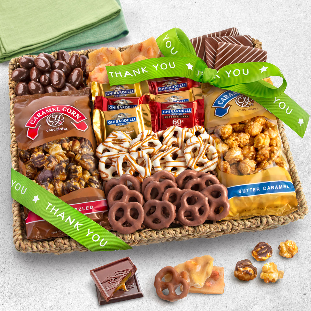 Thank You Chocolate, Caramel and Crunch Grand Gift Basket