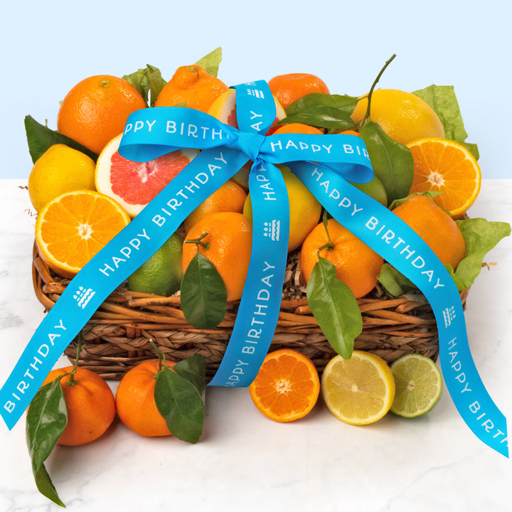 Happy Birthday Sweet Sunshine Citrus Fruit Gift Basket