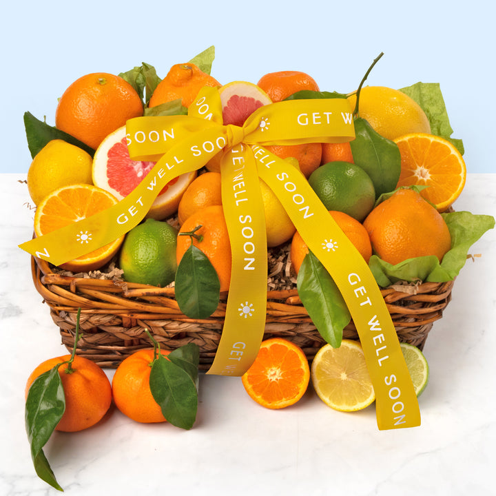 Get Well Soon Sweet Sunshine Citrus Fruit Gift Basket