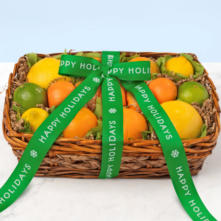 Happy Holidays Sweet Citrus Fruit Gift Basket