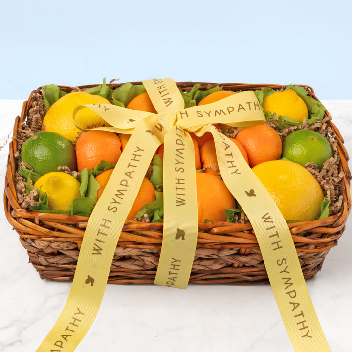 Sympathy Sweet Sunshine Citrus Fruit Gift Basket