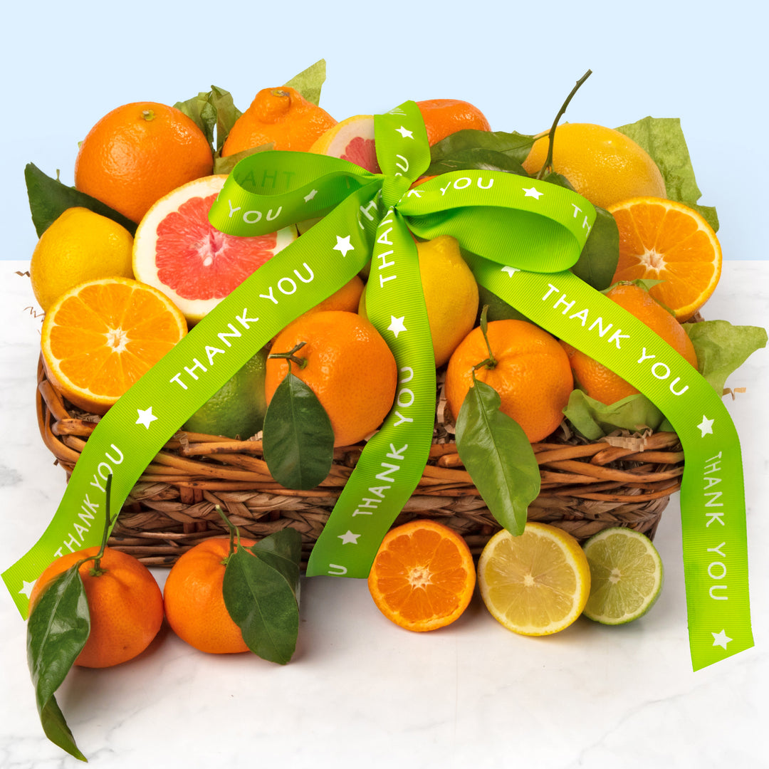 Thank You Sweet Sunshine Citrus Fruit Gift Basket