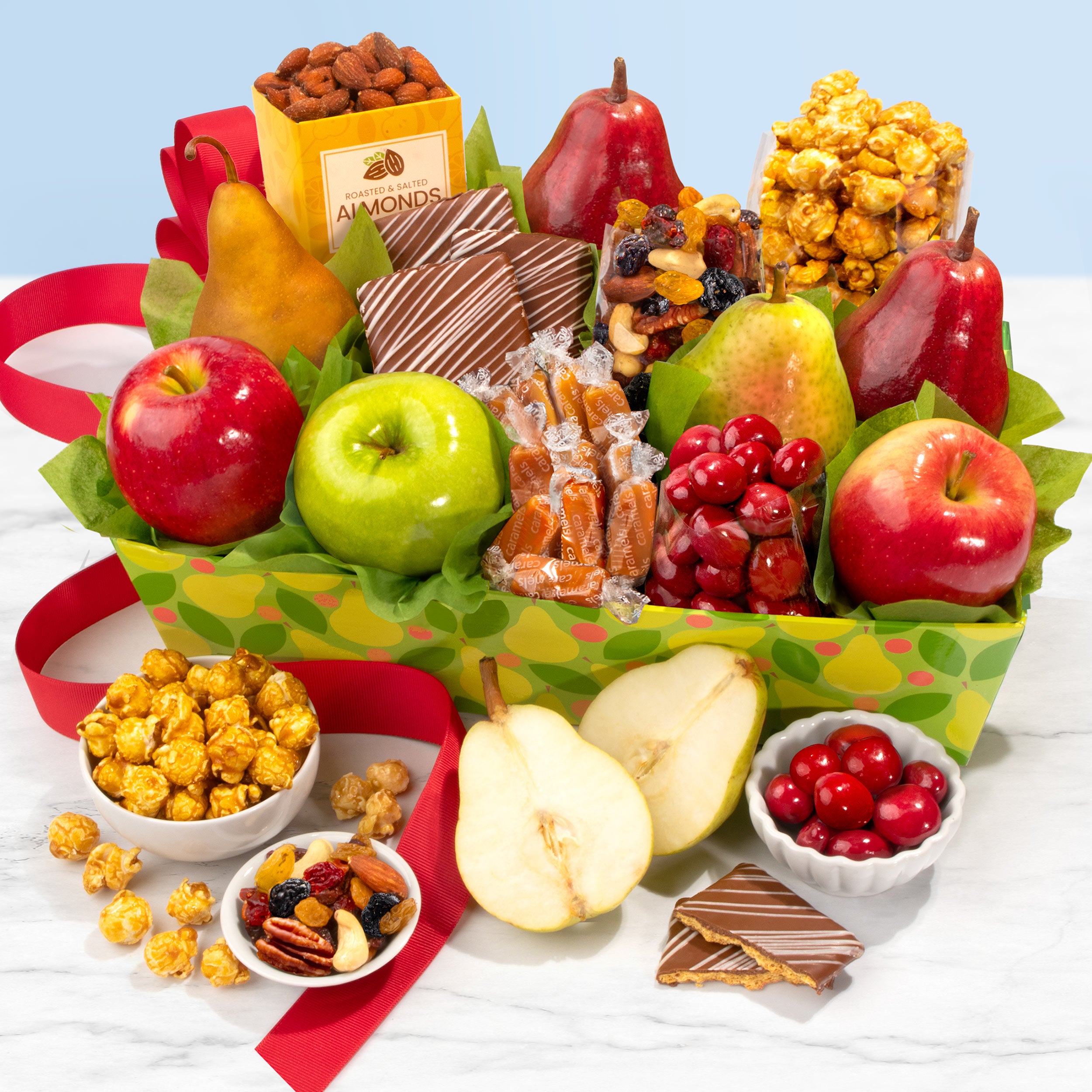 Orchard Delight Fruit and Gourmet Basket – A Gift Inside