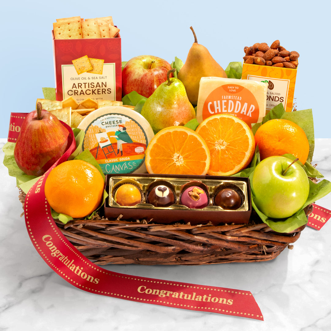 Congratulations Deluxe Fruit Basket