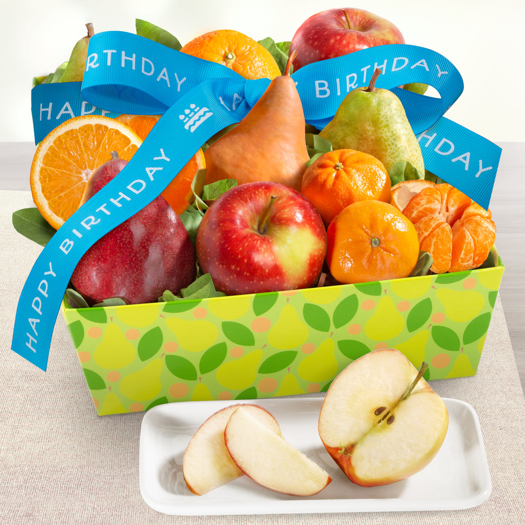 Happy Birthday Fruit Favorites Basket