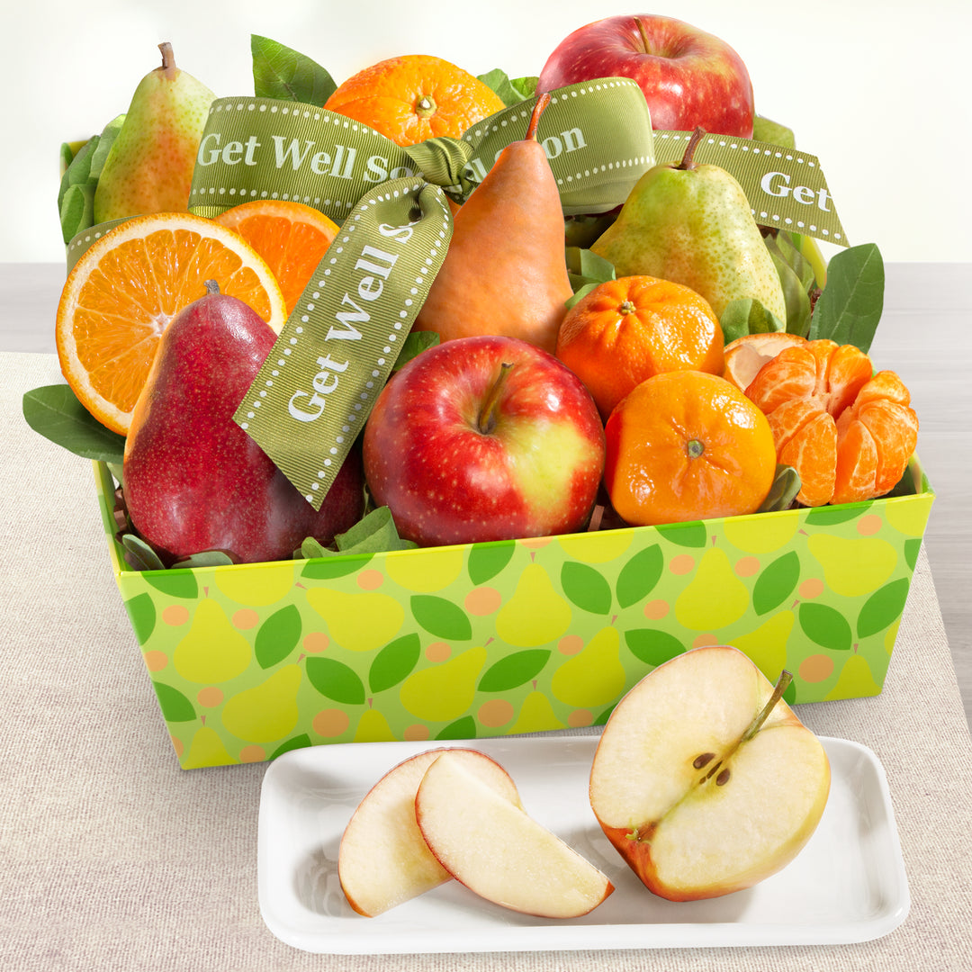 Get Well Soon Fruit Favorites Basket