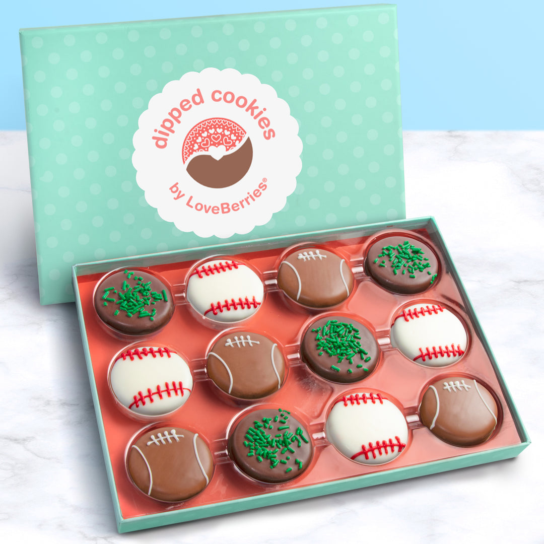 Sports Ball Chocolatey Dipped Oreos