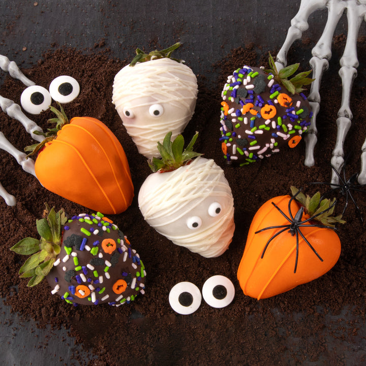 Halloween Dipped Strawberries - 6 Berries