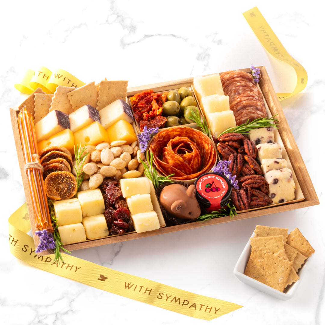 With Sympathy Nibble Charcuterie Deluxe Board for 4-5