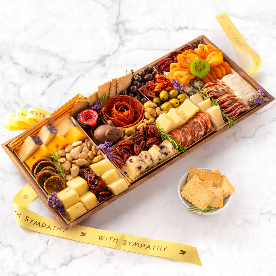 With Sympathy Nibble Charcuterie Premium Board for 6-9