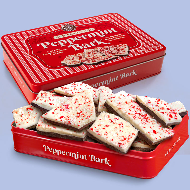 Handmade Layered Dark and White Chocolate Peppermint Bark