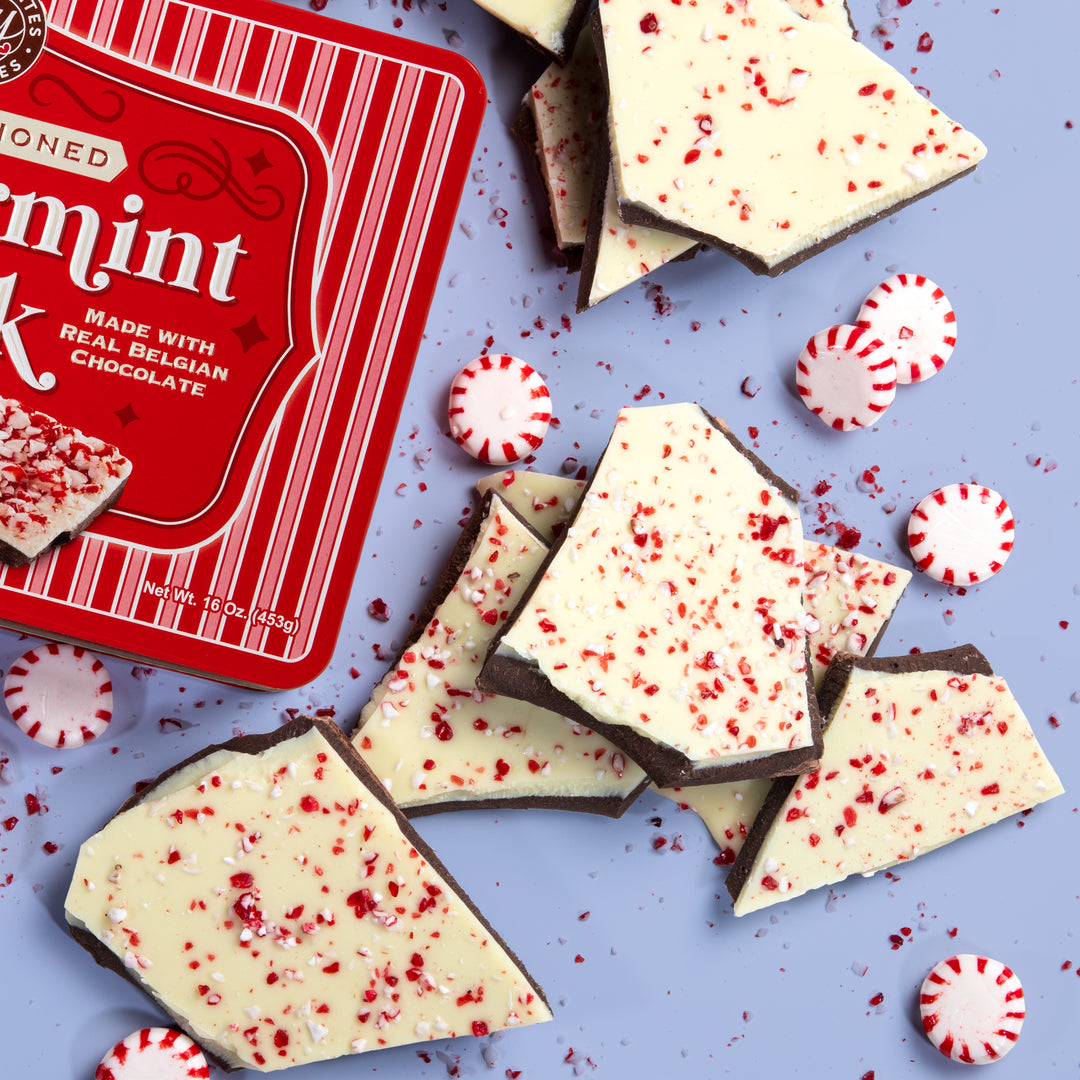 Handmade Layered Dark and White Chocolate Peppermint Bark