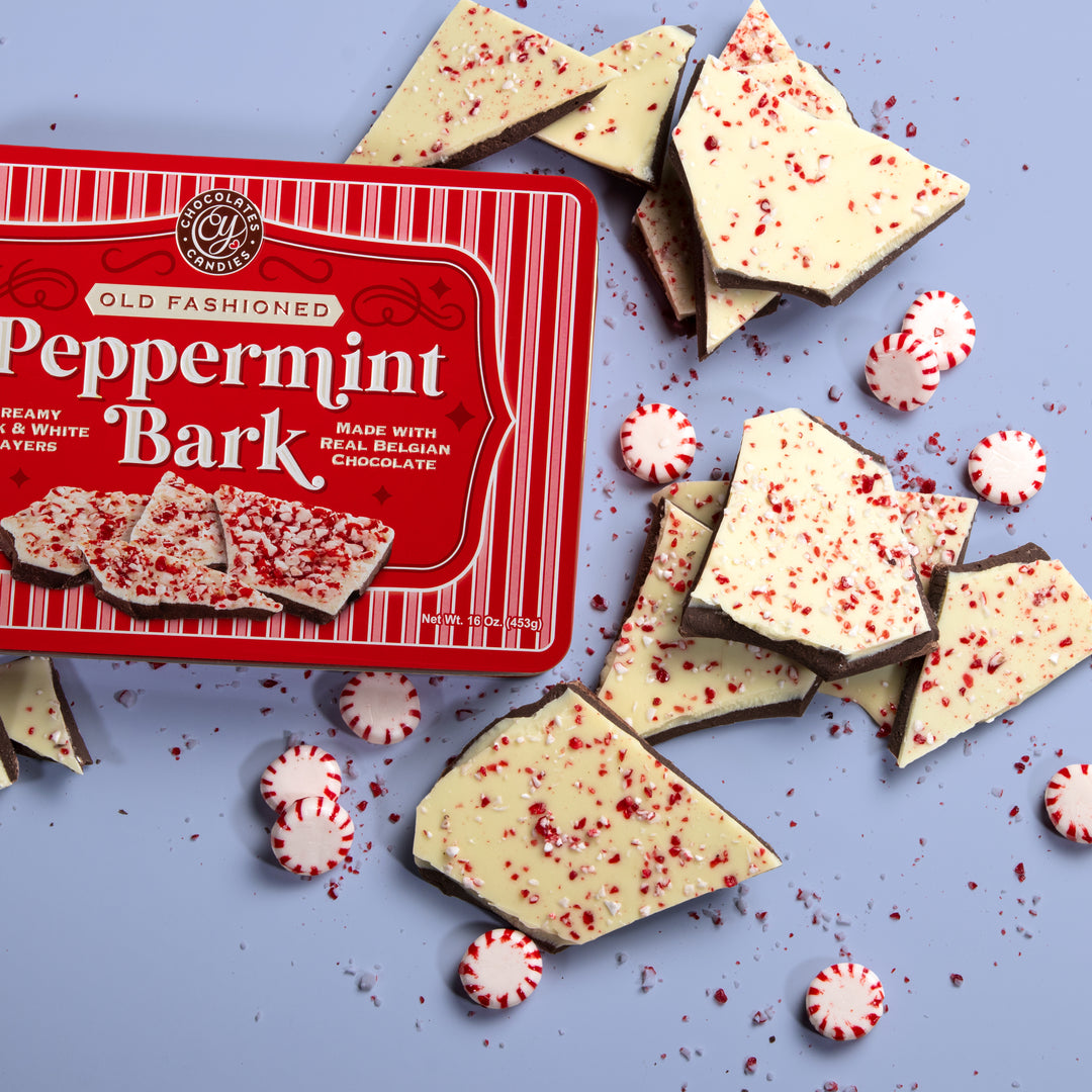 Handmade Layered Dark and White Chocolate Peppermint Bark