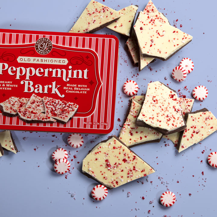 Handmade Layered Dark and White Chocolate Peppermint Bark
