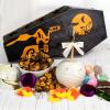 AB1076, Halloween Treats with Spooky Dipped Caramel Apple in Gift Coffin Box