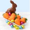 ACD2033, Chocolate Easter Bunny with Eggs and Chocolate Covered Strawberries - 6ct
