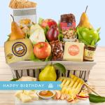 Happy Birthday California Farmstead Fruit Gift Basket