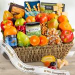 With Sympathy California Farmstead Fruit Gift Basket