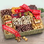 Merry Christmas Chocolate, Caramel & Crunch Gift Basket