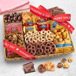 Happy Valentine's Day Chocolate, Caramel and Crunch Grand Gift Basket