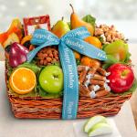 Happy Birthday Orchard Delight Fruit and Gourmet Basket