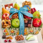 Happy Birthday Orchard Delight Fruit and Gourmet Basket