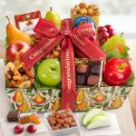 Congratulations Orchard Delight Fruit and Gourmet Basket