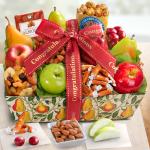 Congratulations Orchard Delight Fruit and Gourmet Basket