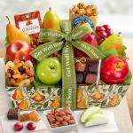 Get Well Soon Orchard Delight Fruit and Gourmet Basket