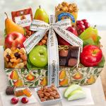 Sympathy Orchard Delight Fruit and Gourmet Basket
