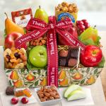 Thank You Orchard Delight Fruit and Gourmet Basket