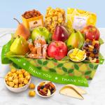 Thank You Orchard Delight Fruit and Gourmet Basket