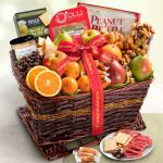 Congratulations Grand Fruit Gourmet and Snacks Basket