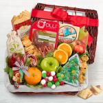 Holiday Tidings Deluxe Gourmet Gift Basket