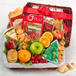 Holiday Tidings Deluxe Gourmet Gift Basket