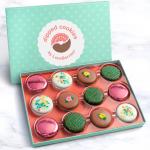 12 Sweet Blooms Chocolatey Covered Cookies