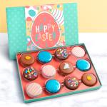 12 Happy Easter Chocolatey Covered Cookies