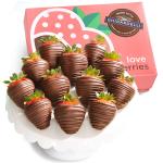 Made with Ghirardelli Milk Chocolate Covered Strawberries - 12 Berries