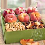 Sweet Nectarines and Peaches Gift Box with Snacks