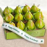 Happy Holidays Dozen Comice Pears Fruit Gift