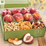 Deluxe Nectarines and Peaches Gift Box with Snacks